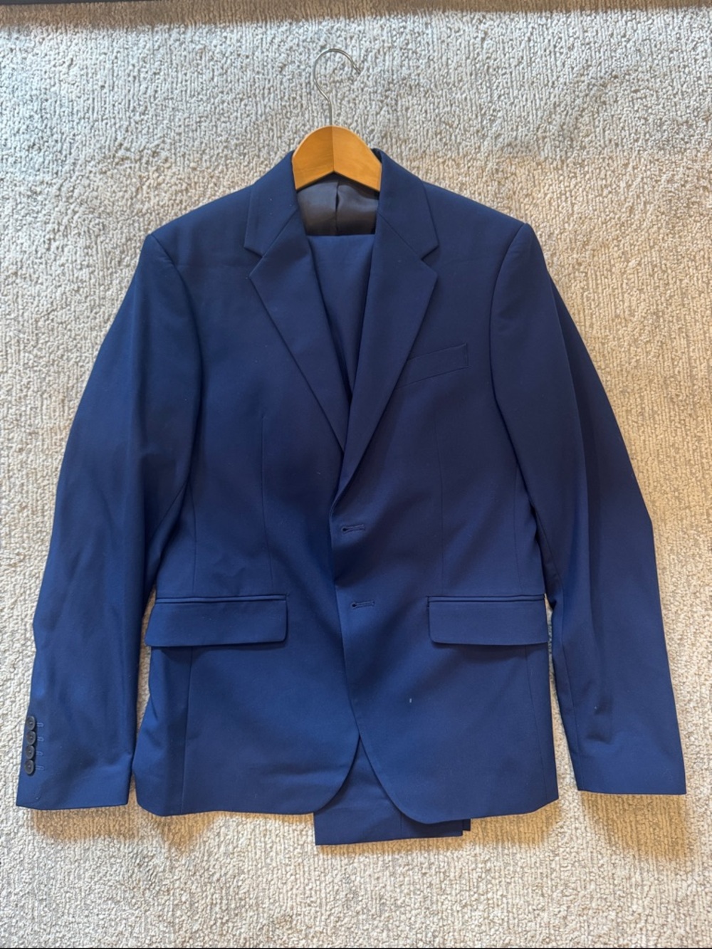 Classic Navy Men's Blazer - Tailored Suit Jacket